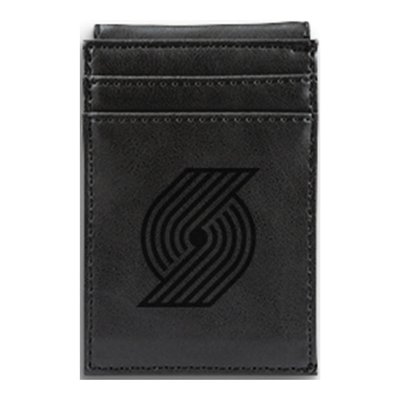 Portland Trail Blazers Black Faux Leather Front Pocket