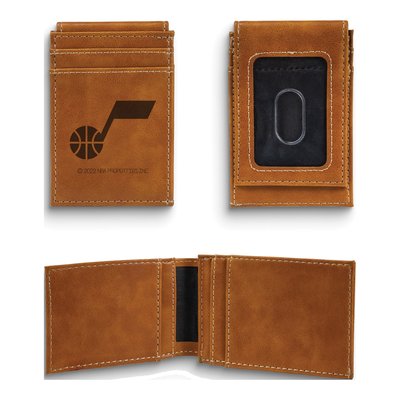 Utah Jazz Faux Leather Front Pocket Wallet