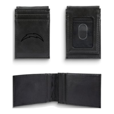 LA Chargers Faux Leather Front Pocket Wallet