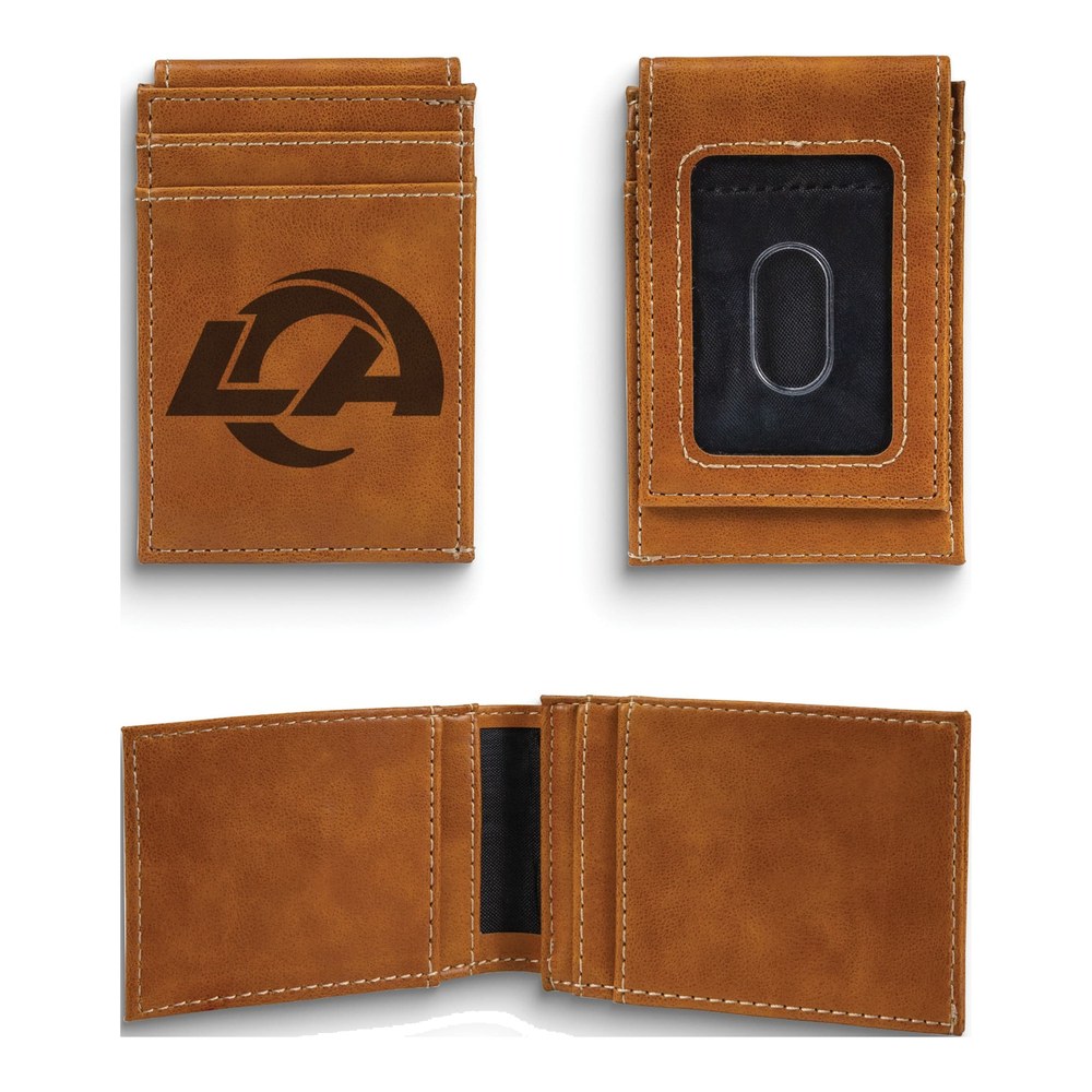 LA Rams Faux Leather Front Pocket Wallet