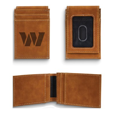 Washington Commanders Faux Leather Front Pocket Wallet