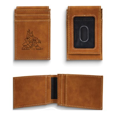 Arizona Coyotes Faux Leather Front Pocket Wallet