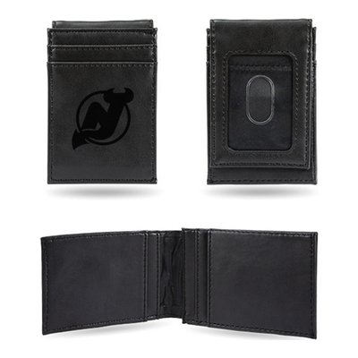 NJ Devils Faux Leather Front Pocket Wallet