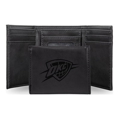 OKC Thunder Faux Leather Trifold Wallet
