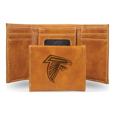 Atlanta Falcons Brown Faux Leather Trifold Wallet