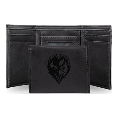 Baltimore Ravens Black Faux Leather Trifold Wallet