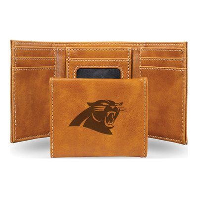NFL Carolina Panthers Brown Trifold Wallet