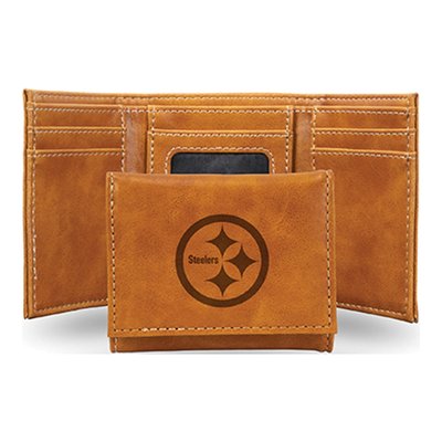 Pittsburgh Steelers Brown Trifold Wallet
