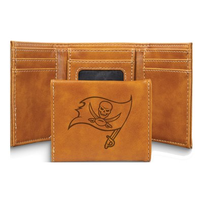 Tampa Bay Buccaneers Brown Trifold Wallet