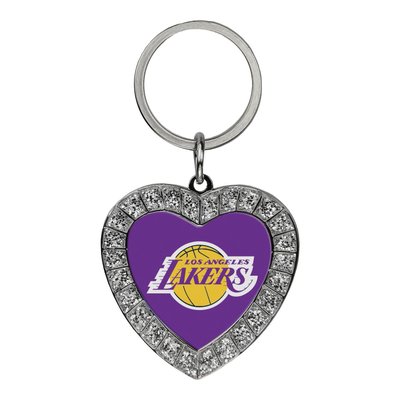 NBA Los Angeles Lakers Rhinestone Heart Key Ring