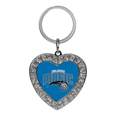 Orlando Magic Rhinestone Heart Key Ring