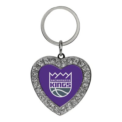Sacramento Kings Rhinestone Heart Key Ring