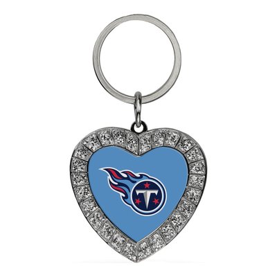 Tennessee Titans Rhinestone Heart Key Ring