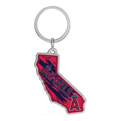 LA Angels California-Shaped Key Ring