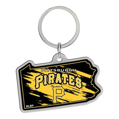 Pittsburgh Pirates PA State Key Ring