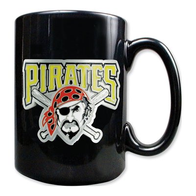 Pittsburgh Pirates 15 oz. Black Ceramic Mug