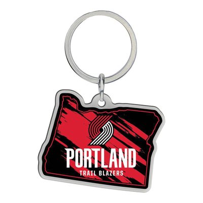 NBA Portland Trail Blazers Oregon-Shaped Key Ring