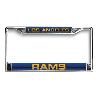 LA Rams Laser Chrome Acrylic License Plate Frame