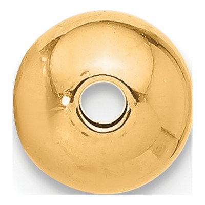 14K Gold Filled 6mm Polished Bead Finding – view 2