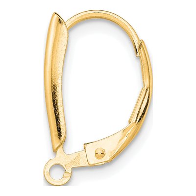 Gold Filled Leverback Earring Finding, Pack of 2