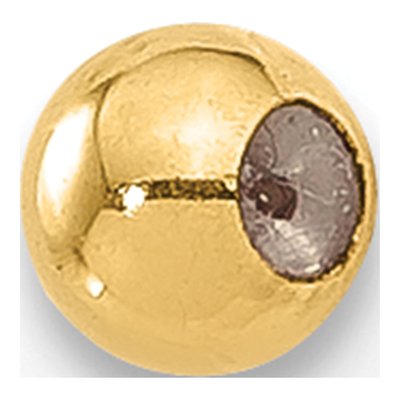 14K Gold Filled 3mm Silicone Bead Finding – view 3