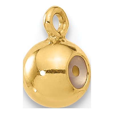 14K Gold Filled Silicone Bead Finding w/Ring – view 3