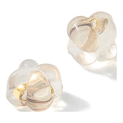 Four Leaf Clover Silicone Gold Filled Earring Backs – view 4