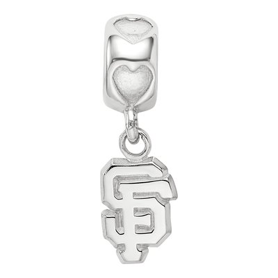 San Francisco Giants Sterling Silver Heart Bead – view 5