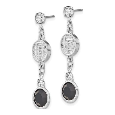 San Francisco Giants Brass Crystal Dangle Earrings – view 2