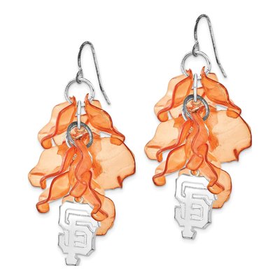San Francisco Giants Brass Dangle Earrings – view 2