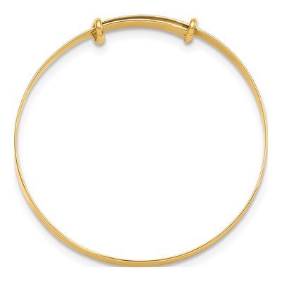 14K Yellow Gold Baby Bangle Bracelet – view 3