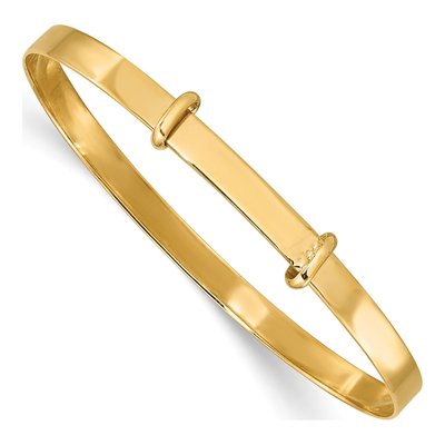 14K Yellow Gold Baby Bangle Bracelet
