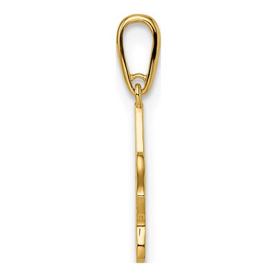 14K Yellow Gold Hummingbird for Girls Pendant – view 3