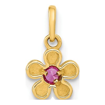 14K Gold Flower Earrings & Pendant Set – view 4