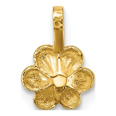 14K Yellow Gold Freshwater Cultured Pearl Girls' Flower Pendant – view 3