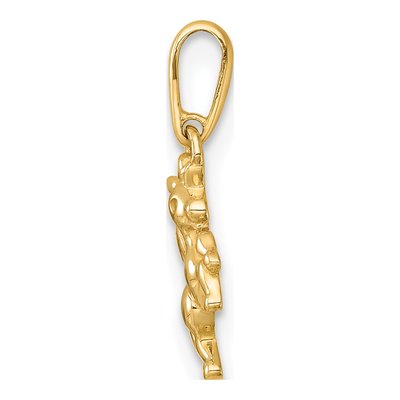 14K Yellow Gold Unicorn Pendant – view 3