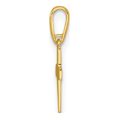 14K Yellow Gold Kids' Cross Pendant – view 3