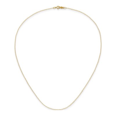 14K Yellow Gold 1mm Kids' Cable Chain – view 3