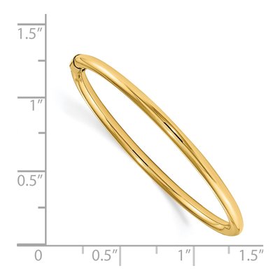14K Yellow Gold Baby Bangle Bracelet – view 3