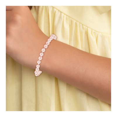 14K Yellow Gold Simulated Pearl Girls' Bracelet – view 4