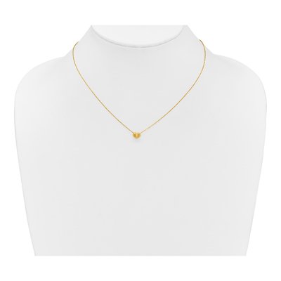 14K Yellow Gold Girls' Heart Pendant Necklace – view 5