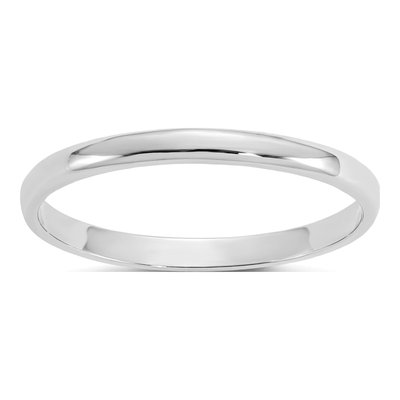 14K White Gold Baby Ring