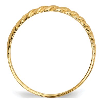 14K Yellow Gold Twist for Kids Ring – view 2