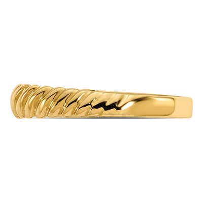 14K Yellow Gold Twist for Kids Ring – view 3