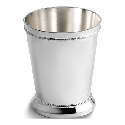 Silver-Plated Beaded Mint Julep Cup, Engravable