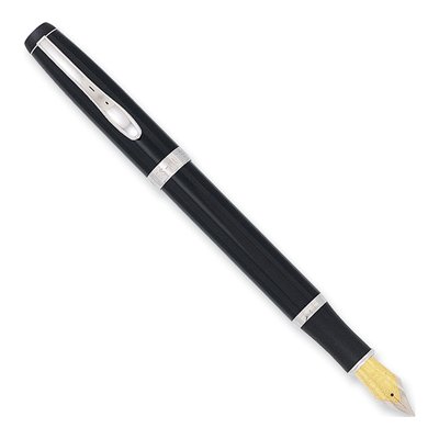 Charles Hubert Black & Silver-Tone Fountain Pen