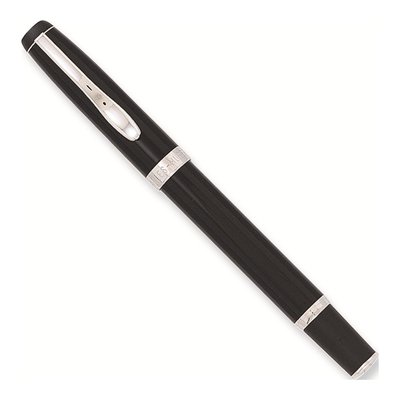 Charles Hubert Black & Silver-Tone Rollerball Pen