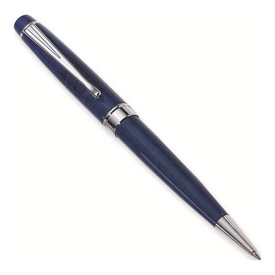 Charles Hubert Blue Marbleized Ballpoint Pen