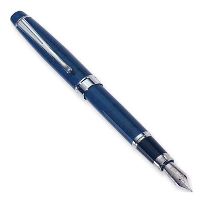 Charles Hubert Blue Marbleized Fountain Pen