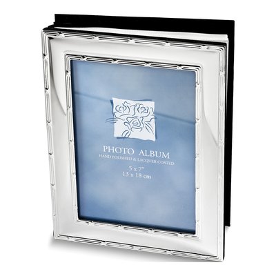 Silver-Plated Reed & Ribbon Photo Album